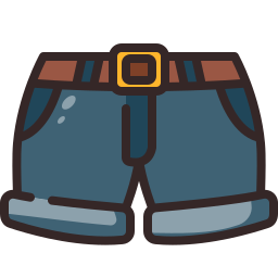 Denim shorts icon