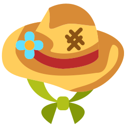 sombrero para el sol icono