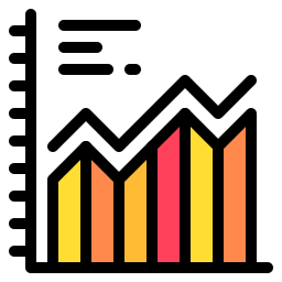 graphique statistique Icône