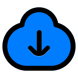 téléchargement en nuage Icône