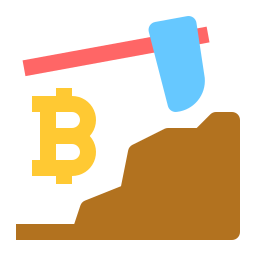 Bitcoin mining icon