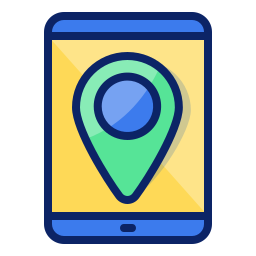 mapa mobilna ikona