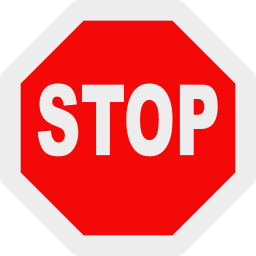 Stop sign icon