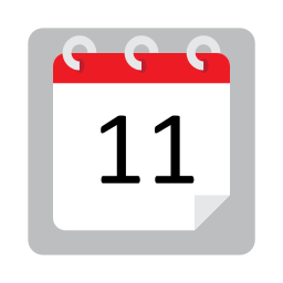 Calendar date icon