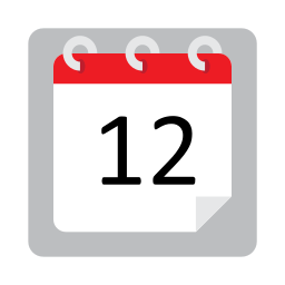 Calendar date icon