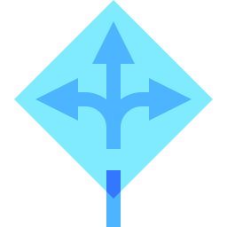 flechas triples icono