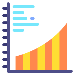 diagramme à bandes Icône