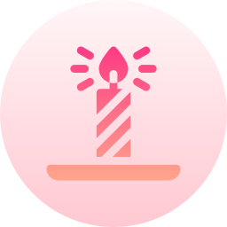 Birthday candle icon