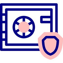 cassetta di sicurezza icona