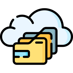 archiviazione cloud icona