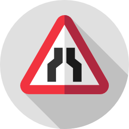 Narrow road icon