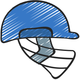 Cricket helmet icon