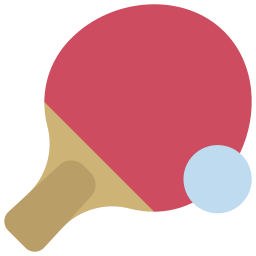 Table tennis racket icon