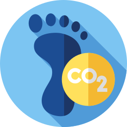 Carbon footprint icon