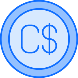 Canadian dollar icon