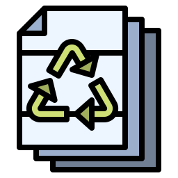 reciclaje de papel icono