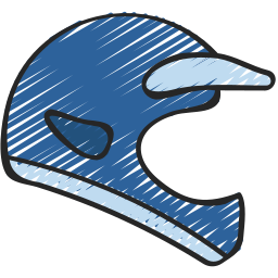 Motor helmet icon