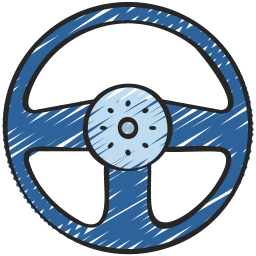 Steering wheel icon