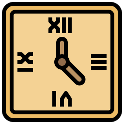 orologio da parete icona
