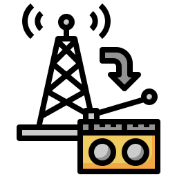 Radio antenna icon