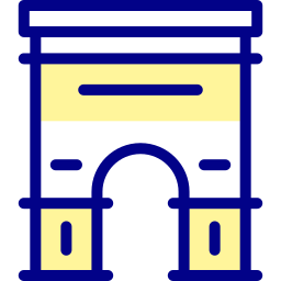 Arch of triumph icon