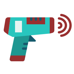 Thermometer gun icon