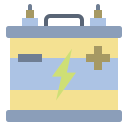 Car battery icon