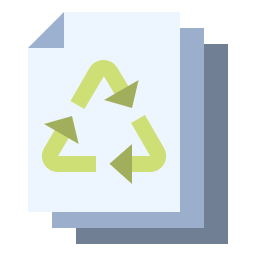 reciclaje de papel icono