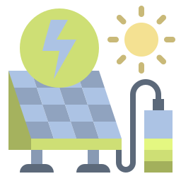 celle a energia solare icona
