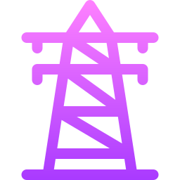 Электроэнергетическая башня иконка