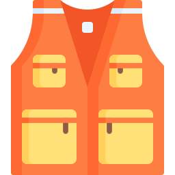 gilet de pêche Icône