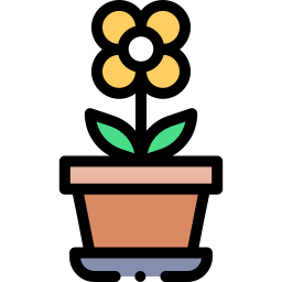 Flower pot icon