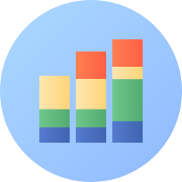 diagramme à bandes Icône