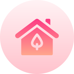 Green house icon