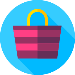 Beach bag icon