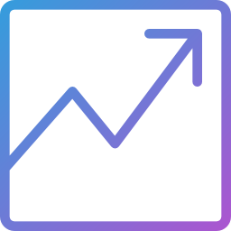 Line chart icon