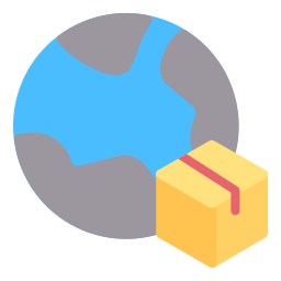 caja de envío icono