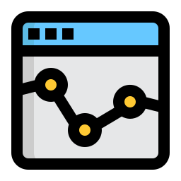 Online graph icon