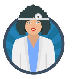 vrouwelijke dokter icoon