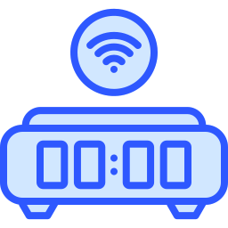 Digital alarm clock icon