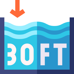 Pool depth icon