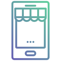 Mobile shop icon