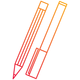 matériel scolaire Icône