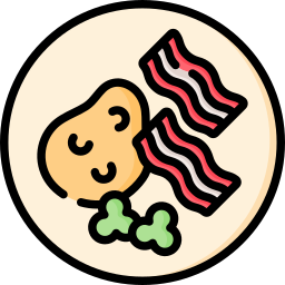 Bacon strips icon