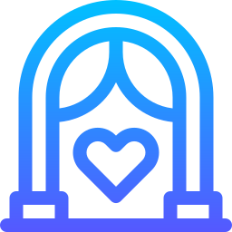 Wedding arch icon