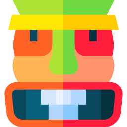 máscara tiki icono