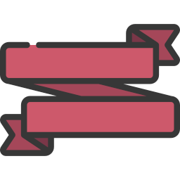 Ribbon folds icon