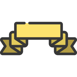 Ribbon folds icon