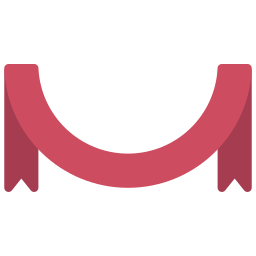 Circle ribbon icon