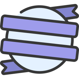 Circle ribbon icon